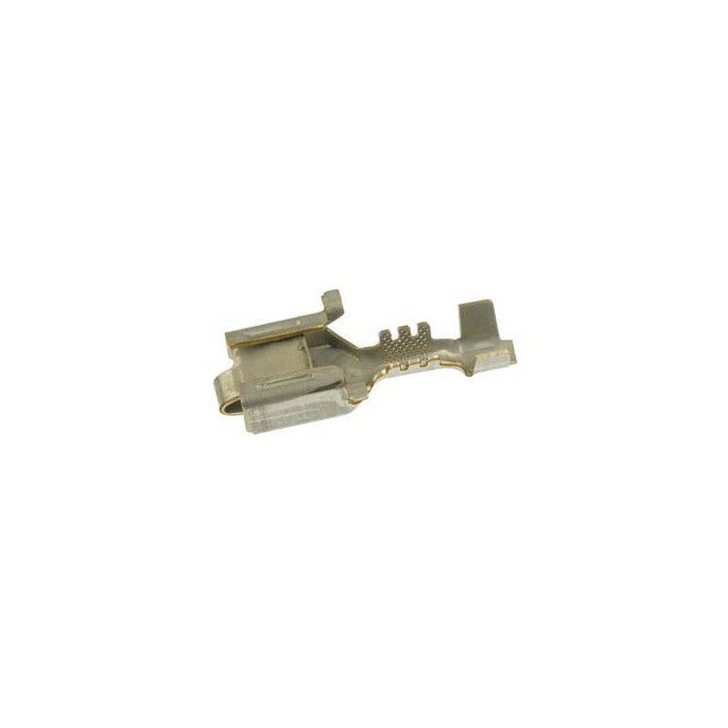 50 pcs - 26A1348A TE Connectivity Uninsulated Female Spade Connector, Receptacle, 6.3 x 0.8mm Tab Size, 0.5mm² to 0.8mm²