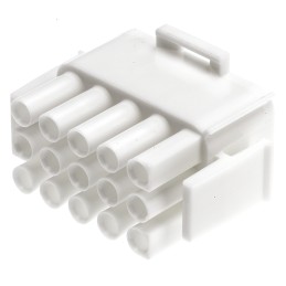 20 pcs - 350736-1 TE Connectivity, Universal MATE-N-LOK Male Connector Housing, 6.35mm Pitch, 15 Way, 3 Row