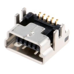 20 pcs - UX60SC-MB-5S8(80) Hirose Right Angle, Through Hole, Socket Type B 2.0 USB Connector