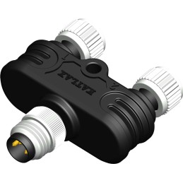 1 pcs - RS PRO 3 Pole M8 Plug to 3 Pole M12 Socket Adapter