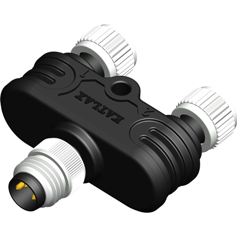 1 pcs - RS PRO 3 Pole M8 Plug to 3 Pole M12 Socket Adapter