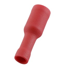 300 pcs - RS PRO Red Insulated Female Bullet Connector, Receptacle, 0.4 x 3.9mm Tab Size, 0.5mm² to 1.5mm²