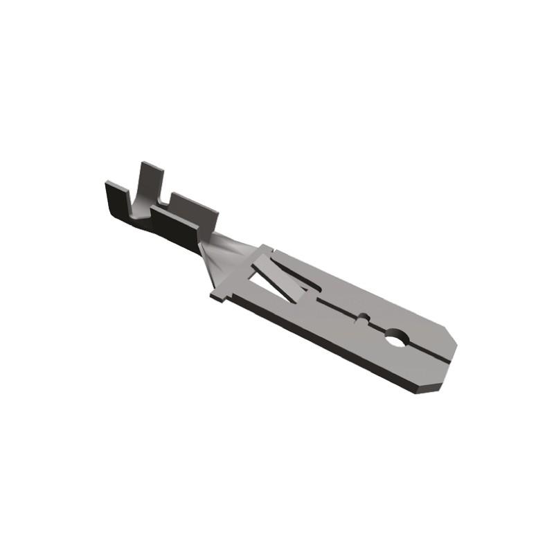 300 pcs - 293041-2 TE Connectivity FASTIN-FASTON .250 Uninsulated Male Spade Connector, Tab, 6.35 x 0.8mm Tab Size, 0.35mm² to 1