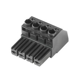 5 pcs - Weidmuller 7.62mm Pitch 2 Way Right Angle Pluggable Terminal Block, Plug, Through Hole, Screw Termination