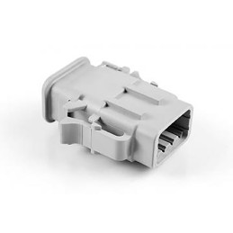 10 pcs - ATM06-08SA-SR1GY Amphenol Industrial, ATM Automotive Connector Plug 8 Way, Crimp Termination