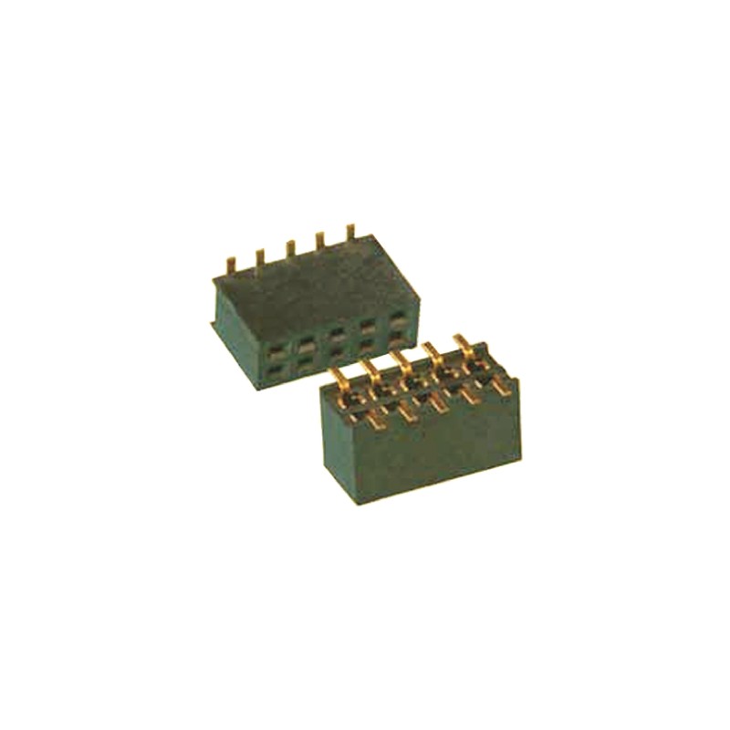 5 pcs - Amphenol Communications Solutions MINITEK Series Straight Surface Mount PCB Socket, 10-Contact, 2-Row, 1.27mm Pitch,