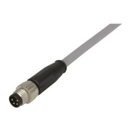 1 pcs - Harting Straight Female 4 way M8 to Unterminated Sensor Actuator Cable, 5m