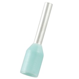 1000 pcs - RS PRO Insulated Bootlace Ferrule, 6mm Pin Length, 1.1mm Pin Diameter, 0.34mm² Wire Size, Turquoise