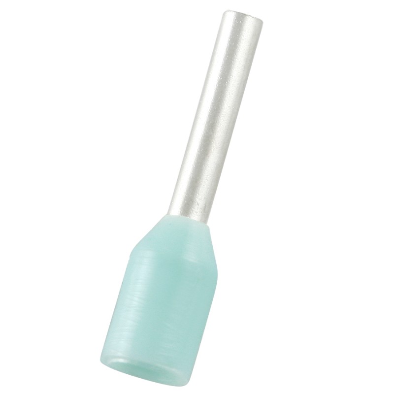 1000 pcs - RS PRO Insulated Bootlace Ferrule, 6mm Pin Length, 1.1mm Pin Diameter, 0.34mm² Wire Size, Turquoise