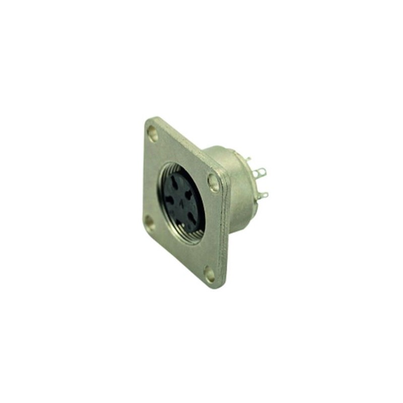 1 pcs - Amphenol Industrial, C091 3 Pole M16 Din, DIN EN 61076-2-106, 10A, 300 V IP67, Screw Coupling, Female, Panel Mount