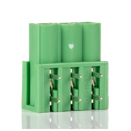 5 pcs - Phoenix Contact 5.08mm Pitch 3 Way Right Angle Pluggable Terminal Block, Inverted Header, Through Hole, Solder