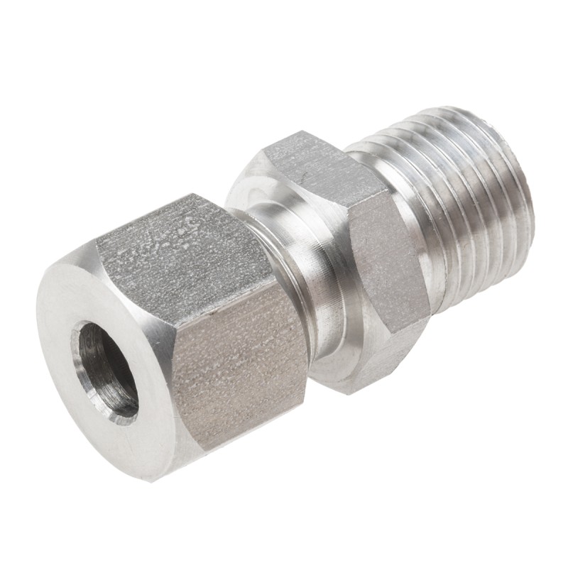 1 pcs - RS PRO In-Line Thermocouple Compression Fitting for Use with Thermocouple, M16, 8mm Probe, RoHS Compliant Standard