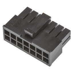 20 pcs - 43025-1400 Molex, Micro-Fit 3.0 Female Connector Housing, 3mm Pitch, 14 Way, 2 Row