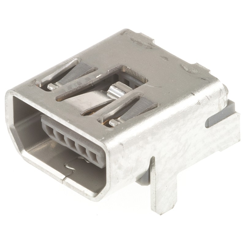 20 pcs - 56579-0519 Molex Right Angle, Through Hole, Socket Type Micro AB 2.0 USB Connector