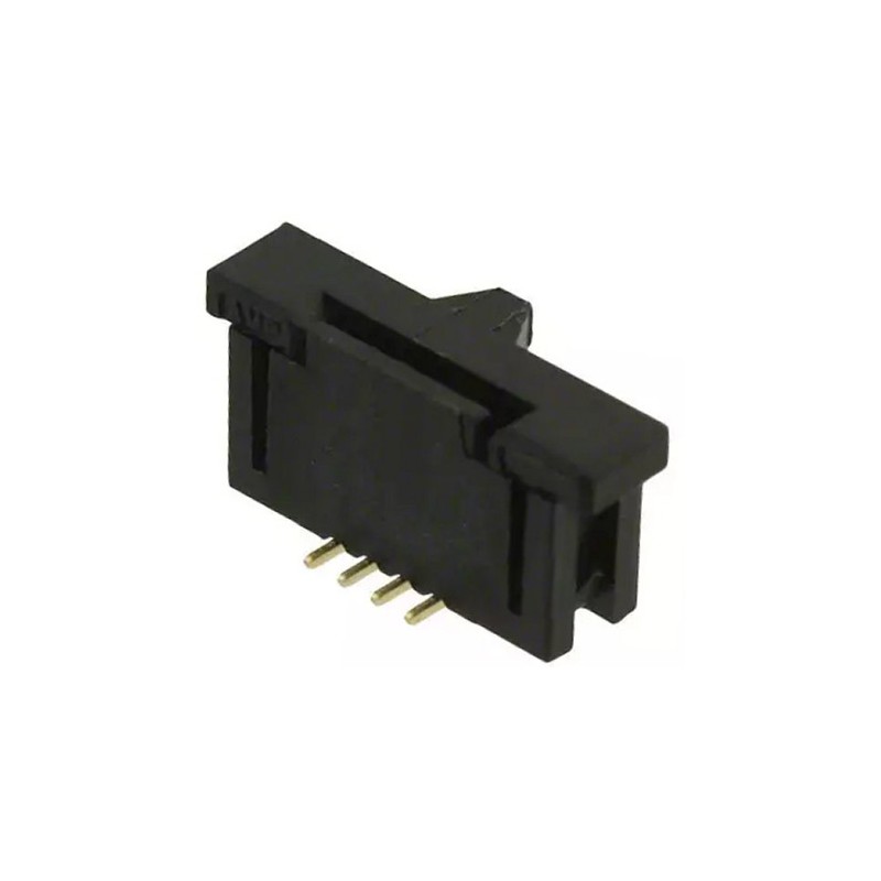 20 pcs - 1734248-4 TE Connectivity, FPC 1mm Pitch 4 Way Straight Female FPC Connector, ZIF Vertical Contact
