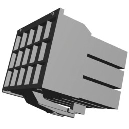 20 pcs - 176279-1 TE Connectivity, AMP Universal Power Male Connector Housing, 3.96mm Pitch, 15 Way, 3 Row