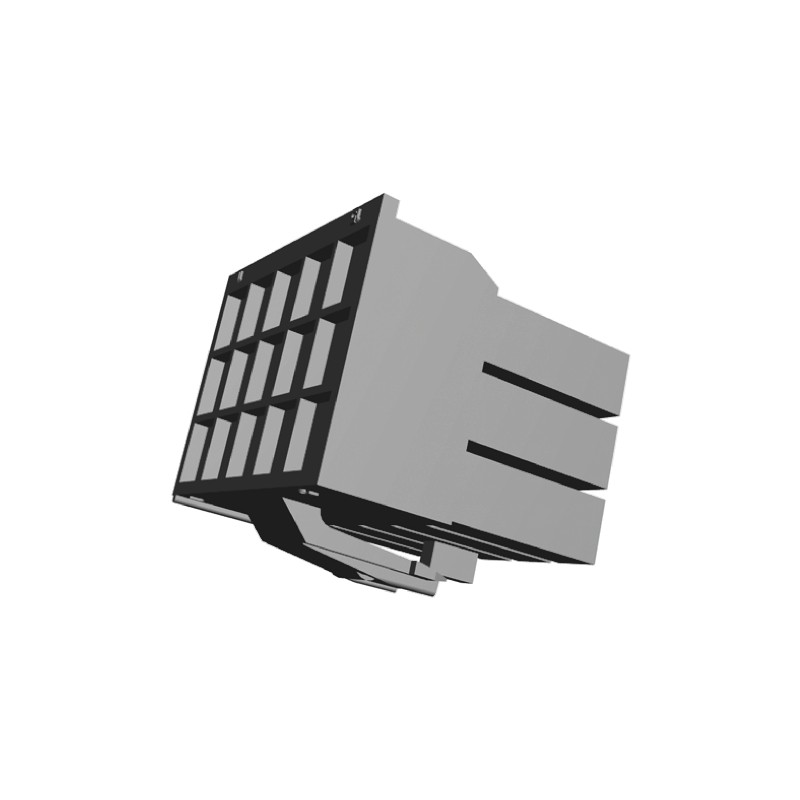 20 pcs - 176279-1 TE Connectivity, AMP Universal Power Male Connector Housing, 3.96mm Pitch, 15 Way, 3 Row