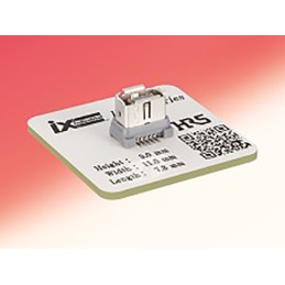 10 pcs - IX80G-B-10P Hirose, IX Surface Mount Vertical Mini I/O Connector Female, 10 Way, Shielded