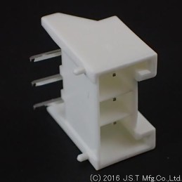 50 pcs - S03B-VUSS-1 (LF)(SN) JST VU Series Right Angle Through Hole PCB Header, 3 Contact(s), 3.96mm Pitch, 1 Row(s), Shrouded