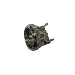 1 pcs - Amphenol Limited Silver Strain Relief, Shell Size 8mm for use with Cables