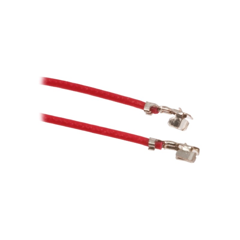 10 pcs - HARWIN Female M40 to Unterminated Crimped Wire, 150mm, 0.032mm², Red