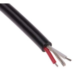 1 pcs - RS PRO Type J Thermocouple Wire, 100m, Screened, PVC Mylar Insulation, +105°C Max, 7/0.2mm