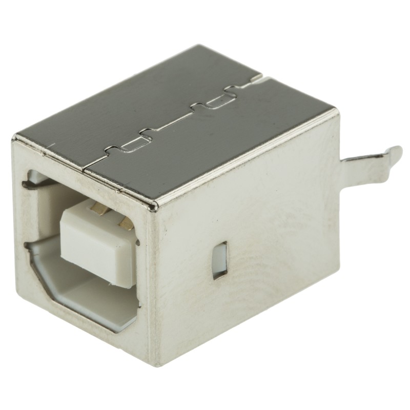 20 pcs - A-USB B-TOP-C ASSMANN WSW Straight, Through Hole Type B USB Connector