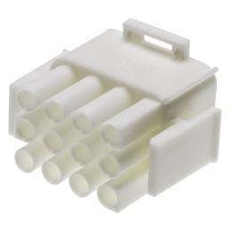 5 pcs - TE Connectivity, Universal MATE-N-LOK Male Connector Housing, 6.35mm Pitch, 12 Way, 3 Row