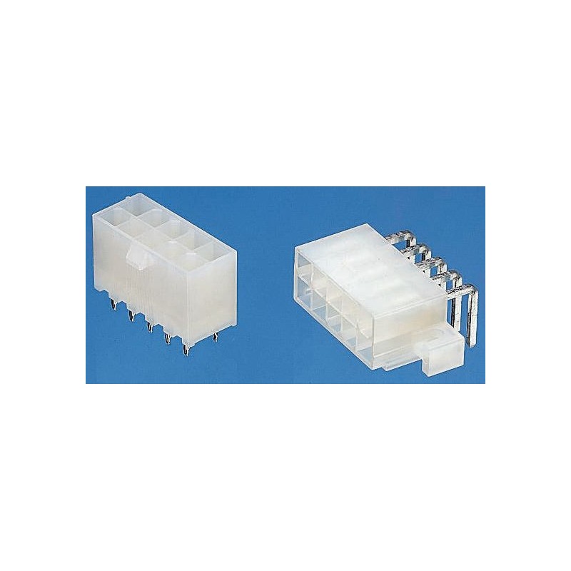 20 pcs - 39-29-9063 Molex Mini-Fit Jr. Series Straight Through Hole PCB Header, 6 Contact(s), 4.2mm Pitch, 2 Row(s), Shrouded