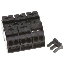 5 pcs - Wago 862 Series Terminal Strip, 3-Way, 32A, 20 - 12 AWG, Wire, Push-In Cage Clamp Termination