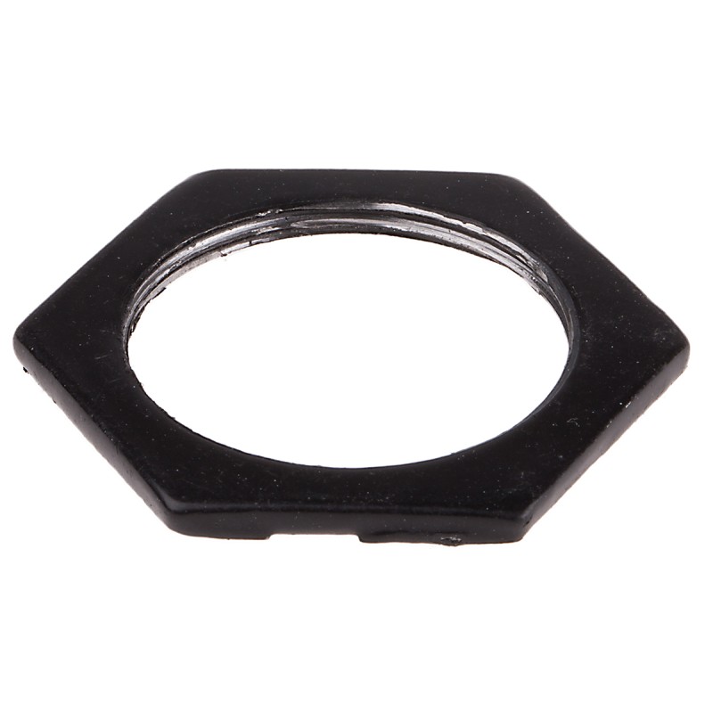 50 pcs - RS PRO Black Steel Cable Gland Locknut, M32 Thread