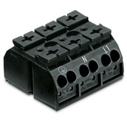 5 pcs - Wago 862 Series Terminal Strip, 3-Way, 32A, 20 - 12 AWG, Wire, Push-In Cage Clamp Termination