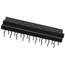 10 pcs - TE Connectivity Micro-MaTch Series Straight Through Hole Mount PCB Socket, 18-Contact, 2-Row, 1.27mm Pitch, Solder