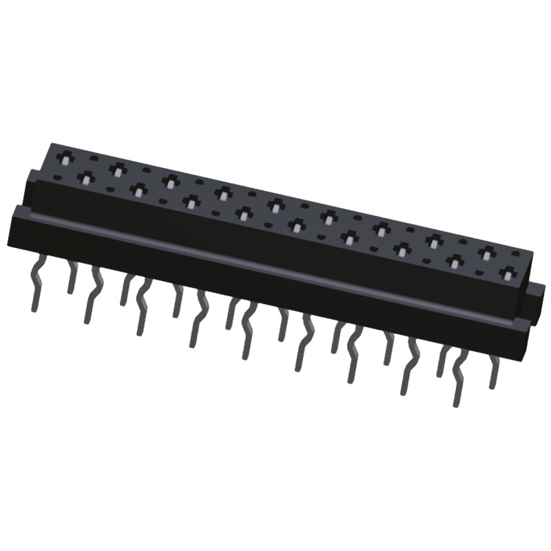 10 pcs - TE Connectivity Micro-MaTch Series Straight Through Hole Mount PCB Socket, 18-Contact, 2-Row, 1.27mm Pitch, Solder