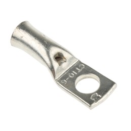 50 pcs - RS PRO Uninsulated Tubular Ring Terminal, M6 Stud Size to 10mm² Wire Size