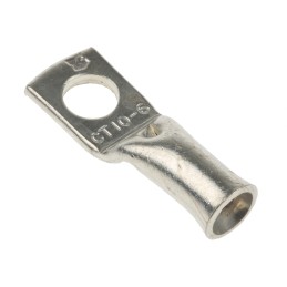 50 pcs - RS PRO Uninsulated Tubular Ring Terminal, M6 Stud Size to 10mm² Wire Size