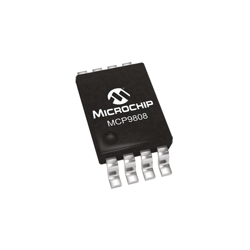 20 pcs - MCP9808-E/MS Microchip Temperature Converter, Digital Output, Surface Mount, Serial-I2C, SMBus, ±1°C, 8 Pins