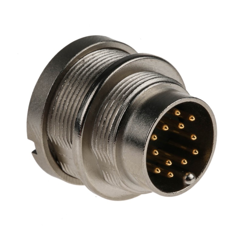 1 pcs - Lumberg 12 Pole Din Plug, DIN EN 60529, 3A, 60 V ac IP68, Male, Wall Mount