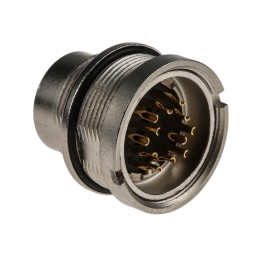 1 pcs - Lumberg 12 Pole Din Plug, DIN EN 60529, 3A, 60 V ac IP68, Male, Wall Mount