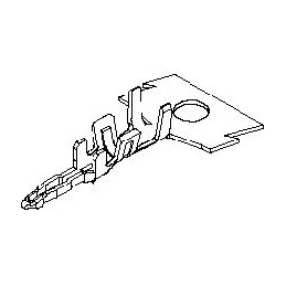 200 pcs - Molex 35044 Series Male Crimp Terminal, Crimp or Compression Termination