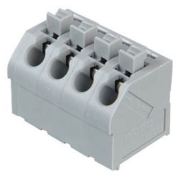 20 pcs - 250-504 Wago 250 Series PCB Terminal Strip, 4-Pole, Female, 4-Way, PCB Mount, 10 (CSA) A, 17.5 (IEC/EN 60664-1) A, 2 (U
