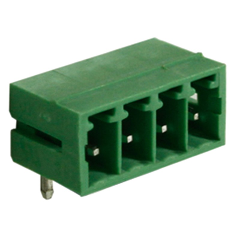 50 pcs - RS PRO 3.81mm Pitch 4 Way Right Angle Pluggable Terminal Block, Header, Through Hole, Solder Termination