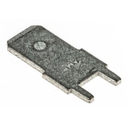 300 pcs - 62409-1 TE Connectivity FASTON .250 Grey Uninsulated Male Spade Connector, PCB Tab, 6.35 x 0.83mm Tab Size