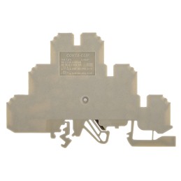 5 pcs - RS PRO Beige Feed Through Terminal Block, Triple-Level, Screw Termination