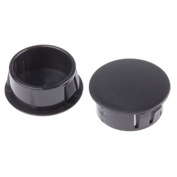 300 pcs - RS PRO Blanking Plug, 22.2mm Hole Diameter, Nylon 66, 25.8mm Diameter, Unthreaded