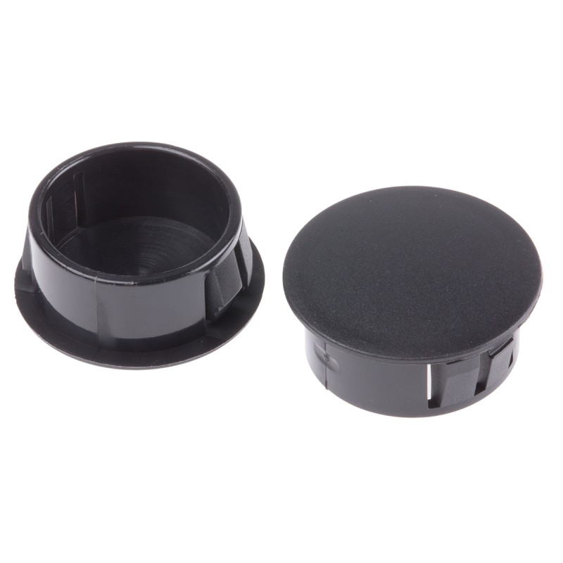 300 pcs - RS PRO Blanking Plug, 22.2mm Hole Diameter, Nylon 66, 25.8mm Diameter, Unthreaded