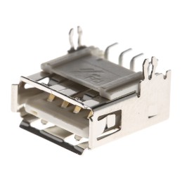 20 pcs - 87583-2010BLF Amphenol ICC Right Angle, SMT, Socket Type A 2.0 USB Connector