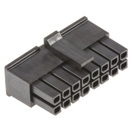 20 pcs - 43025-1600 Molex, Micro-Fit 3.0 Female Connector Housing, 3mm Pitch, 16 Way, 2 Row
