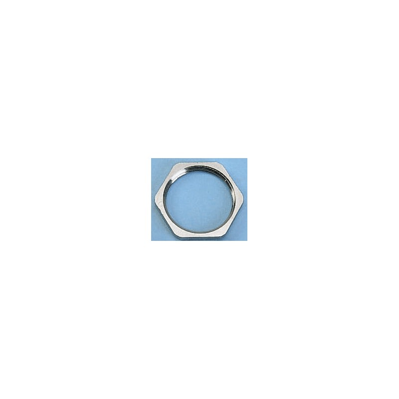 50 pcs - A8000.06 SES Sterling Nickel Plated Brass Cable Gland Locknut, M6 Thread