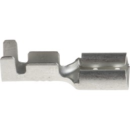 300 pcs - RS PRO Uninsulated Female Spade Connector, Receptacle, 6.4 x 0.8mm Tab Size, 0.5mm² to 2mm²